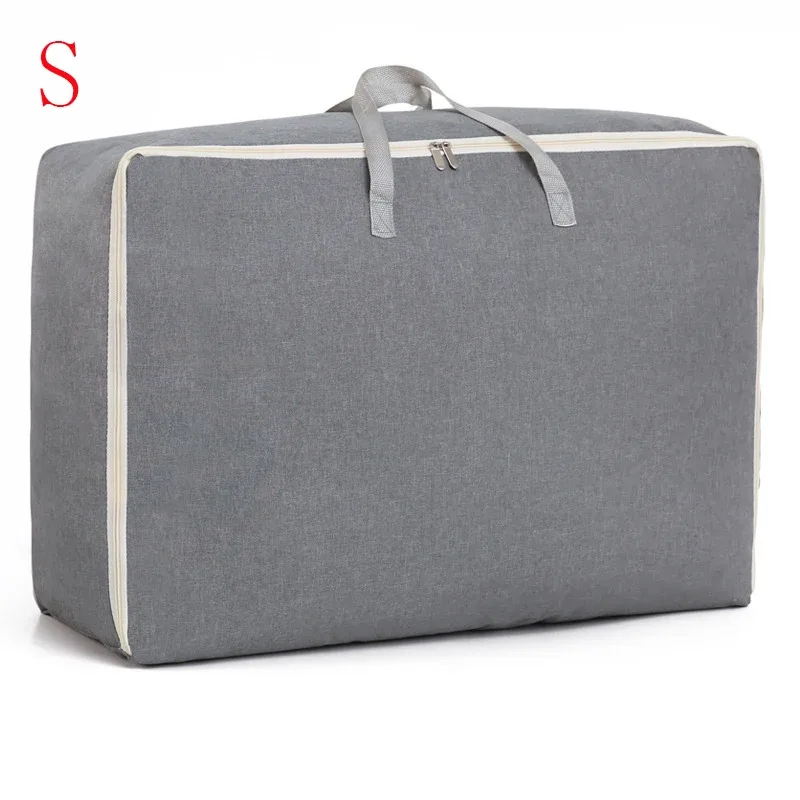 sac à bagages portable, sacs de rangement pour vêtements de voyage, sac à main à fermeture éclair, anti-poussière, gril en coton, grand sac de sport à main