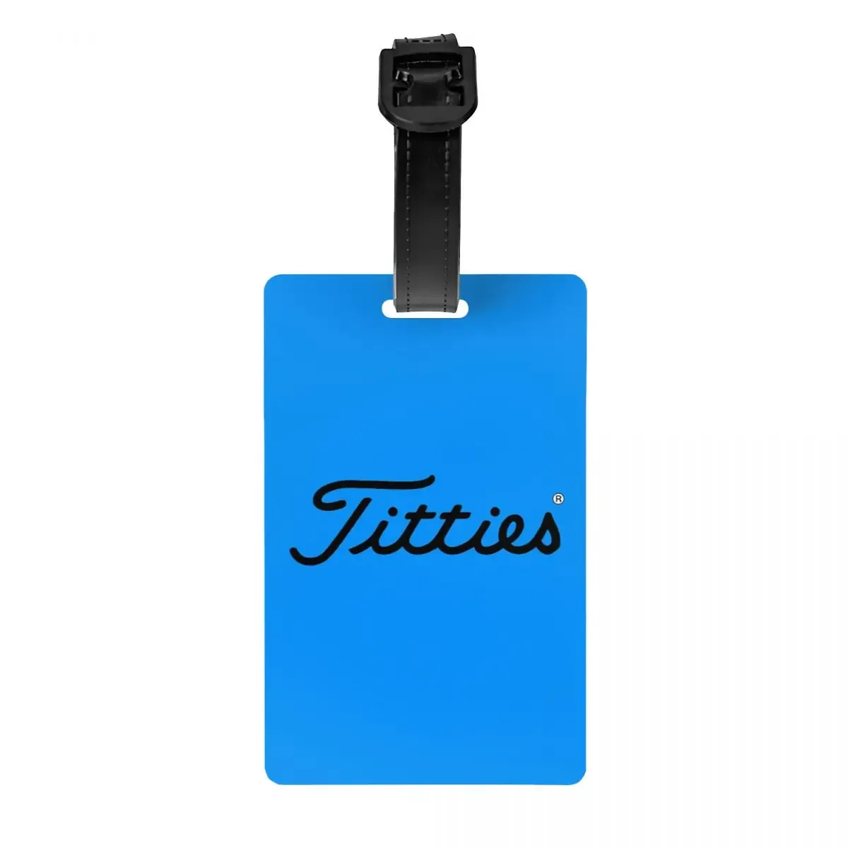 t-titties étiquettes de bagage motif balle de golf, accessoires de valise, porte-étiquette d'identification pour bagages de voyage, nom et adresse