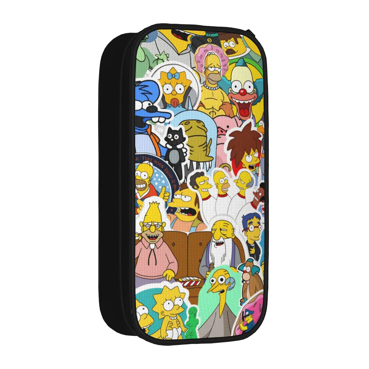 trousse à crayons cool, motif famille simpson, boîte à crayons amusante, trousse scolaire pour garçons et filles, fermeture éclair, papeterie scolaire graphique