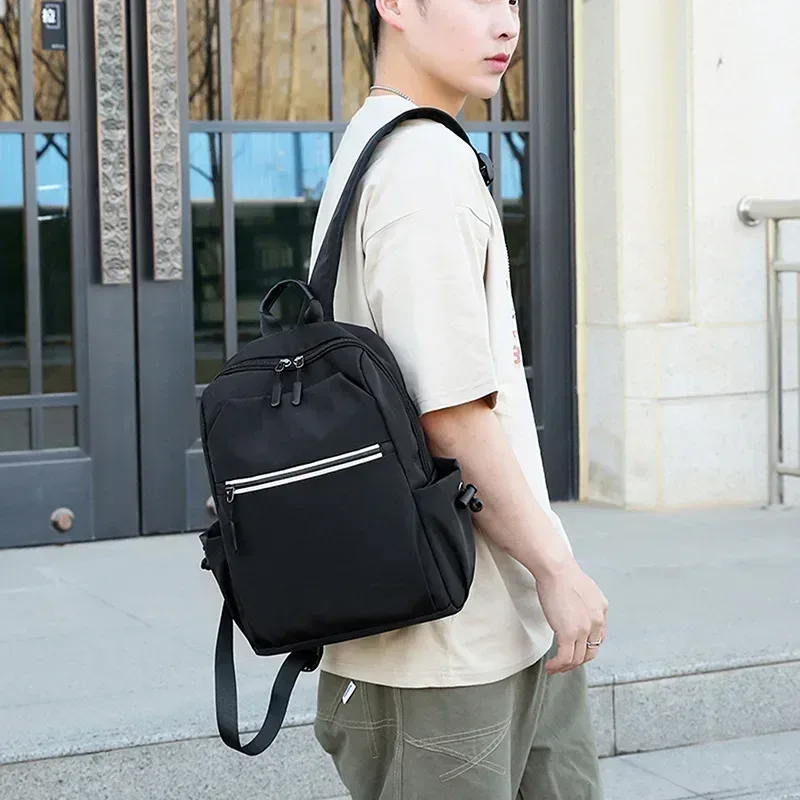 mini sacs à dos pour hommes en tissu oxford, sac à dos pour ordinateur portable pour hommes, petit sac à dos d'affaires, sac à dos d'école, de voyage, imperméable, pour étudiants