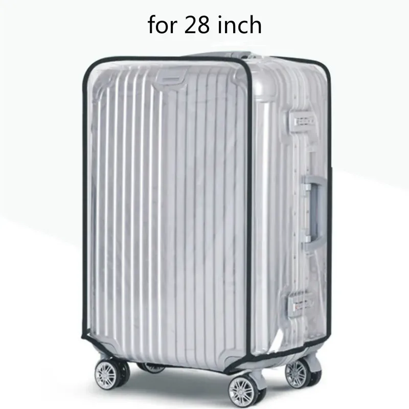 housse de bagage en pvc transparent housse de valise trolley housse étanche et anti-poussière accessoires de voyage housse de valise