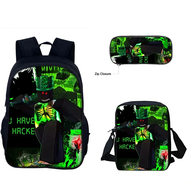 forsaken gubby 3 pièces sac à dos sac à déjeuner trousse à crayons ensemble enfants école bookbag pour garçons filles adolescents mignon cadeau d'anniversaire