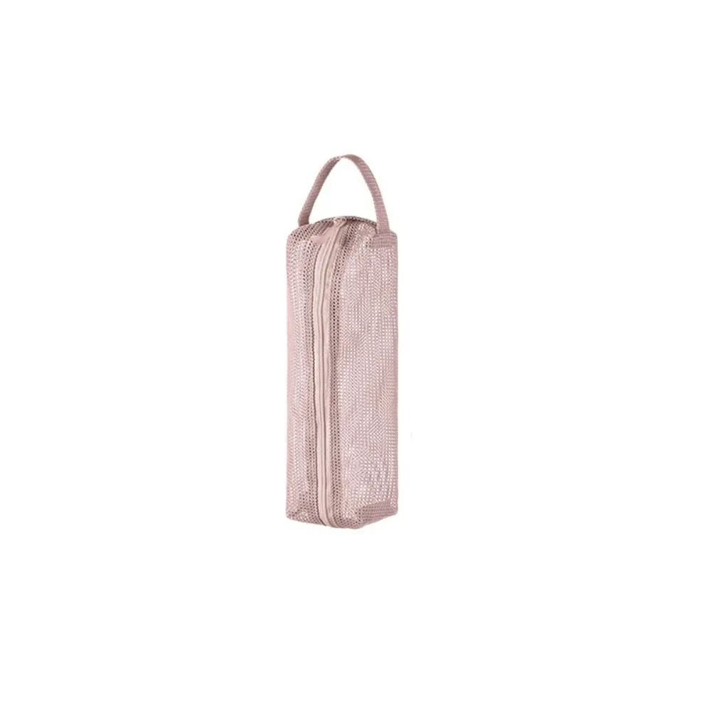sac de rangement pratique pour pinceaux de maquillage, grande capacité, motif floral, sac de rangement pour cosmétiques, outil de beauté, organisateur de pinceaux de maquillage rose, voyage