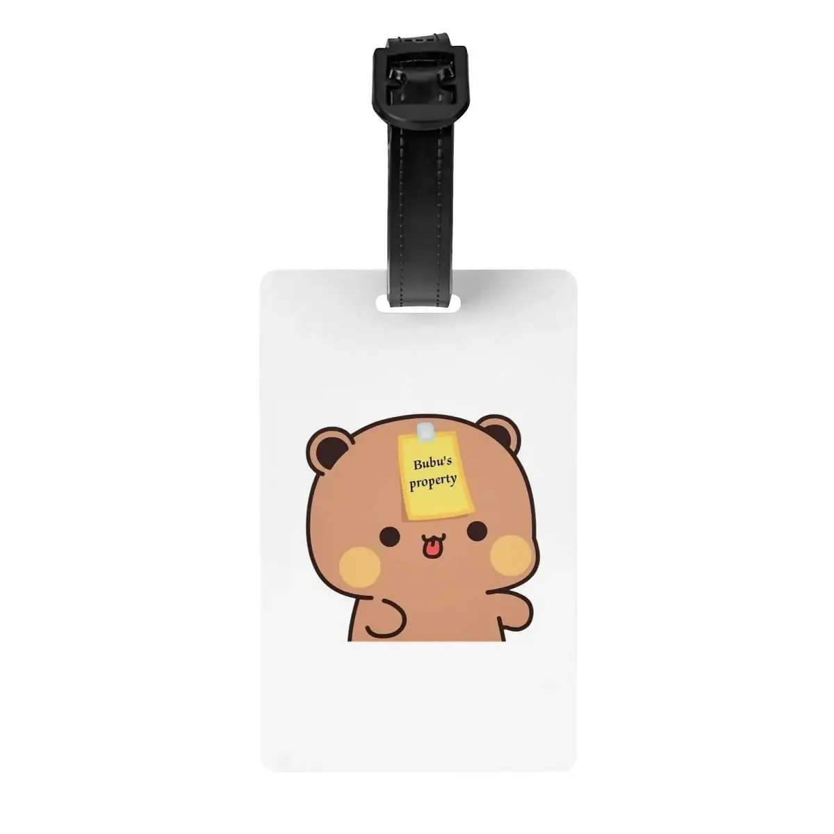 étiquettes à bagages bubu dudu panda et brownie bear couple v8 2024, étiquettes de valise, étiquettes de voyage, étiquettes d'embarquement, porte-étiquettes, nom, adresse