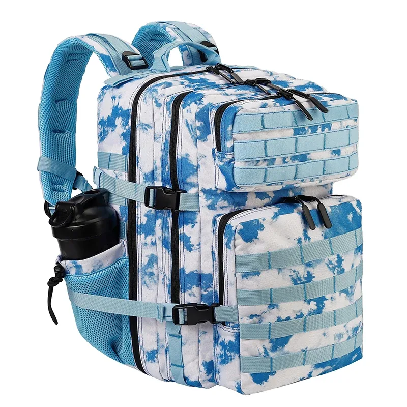 sacs à dos tactiques d'extérieur 45l, sac de sport d'athlète de grande capacité pour fitness, sport, entraînement, randonnée, avec porte-bouteille