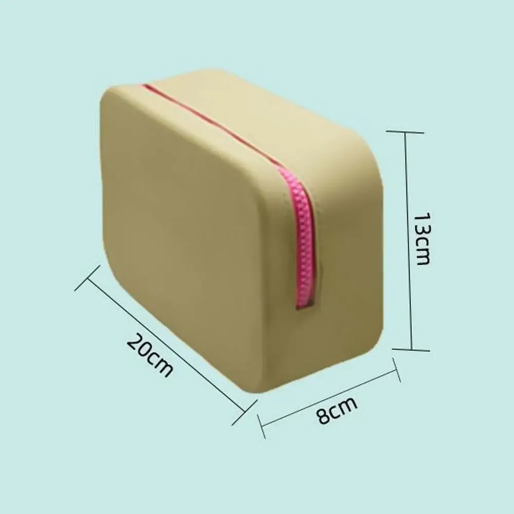 porte-cartes de crédit en silicone, sac de rangement, pochettes à rouge à lèvres, pochette à fermeture éclair, porte-monnaie en silicone, organiseur de voyage étanche