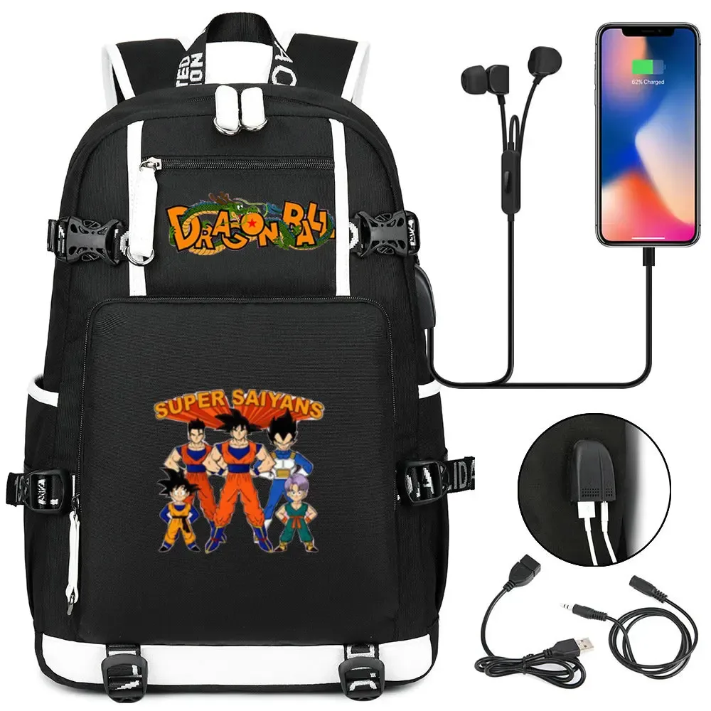 sac à dos camouflage dragon ball - sac d'école grande capacité pour étudiants, sac à dos pour enfants, sac de voyage en plein air pour garçons