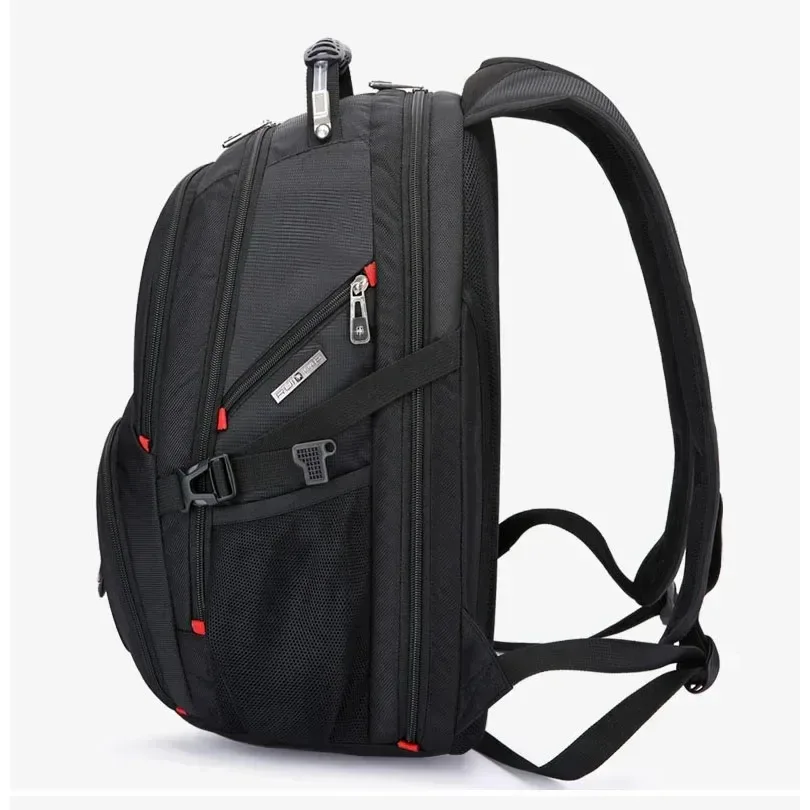 sacs multifonctionnels suisses durables, sac à dos pour ordinateur portable de 17 pouces, sac de voyage, sac à livres pour l'université, port de charge usb, résistant à l'eau