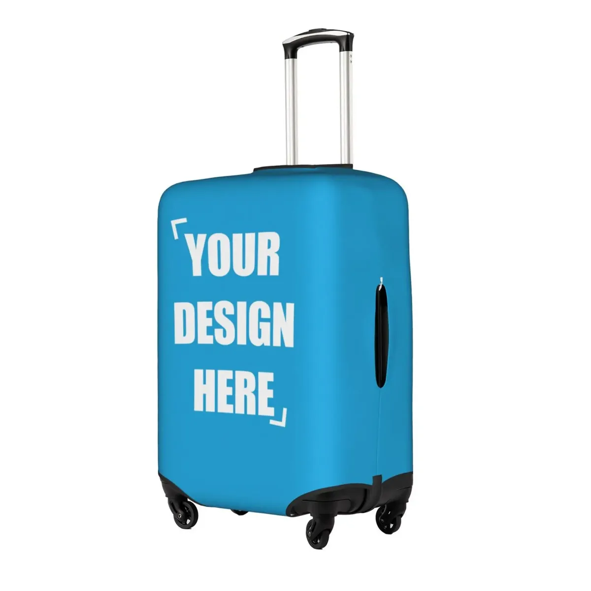 housse de bagage personnalisée avec logo, élastique, votre design ici, housse de protection pour valise de voyage, convient aux valises de 18 à 32 pouces