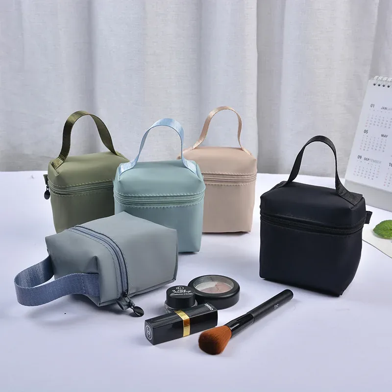 sac de maquillage à poignée étanche portable haut de gamme, sac de rangement de rouge à lèvres, pochette pour écouteurs, mini sac pour serviettes menstruelles, meilleure vente