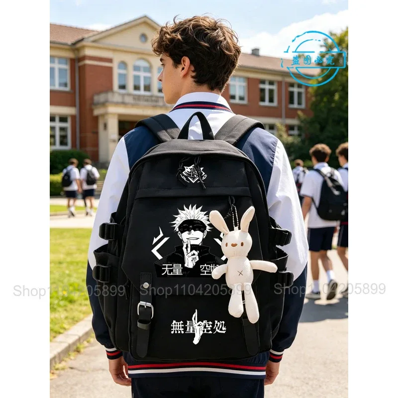 sac à dos jujutsu kaisen, sac d'école pour étudiants, cosplay, mochila, cadeaux pour garçons et filles, sac à dos de dessin animé, sac à dos pour ordinateur portable, sac à dos de voyage