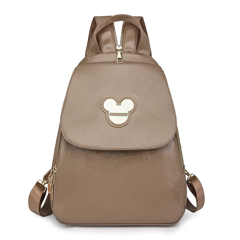 mode multifonctionnel femmes sacs à dos en cuir vintage sac à dos en cuir pu pour adolescent dames sac de poitrine loisirs voyage sac à dos