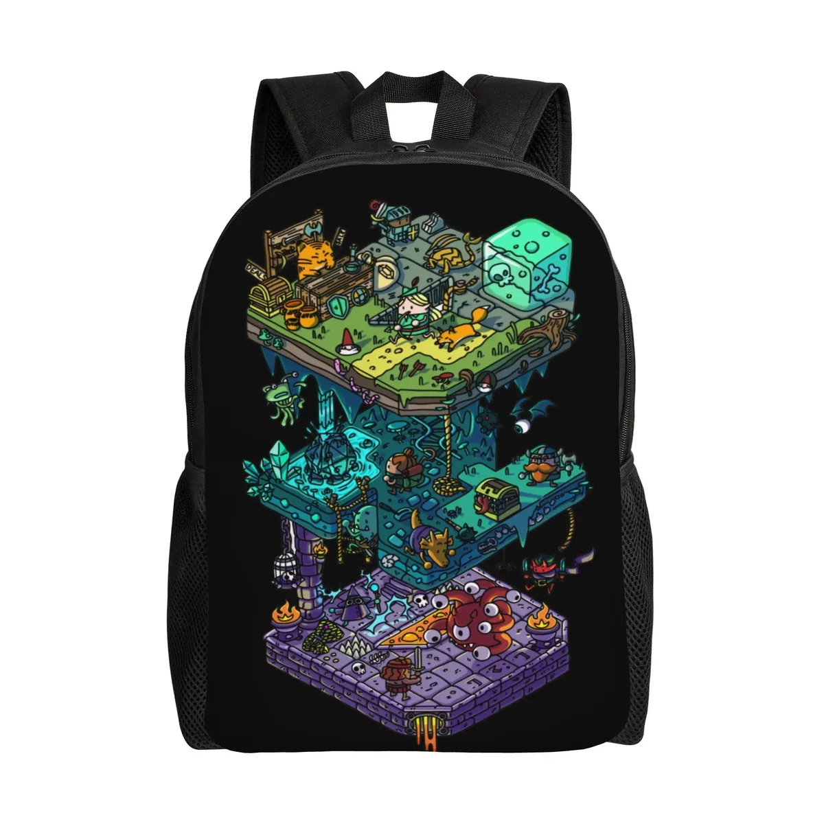 sac à dos dungeon dragon dnd pour hommes et femmes, sac à dos cool pour étudiants et professionnels, sac à bandoulière pour ordinateur portable, cadeau