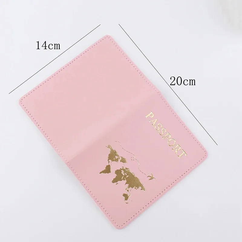 housse de protection pour passeport à la mode, motif mondial, porte-passeport de voyage, portefeuille cadeau, étui pour cartes en cuir pu, sac de rangement unisexe