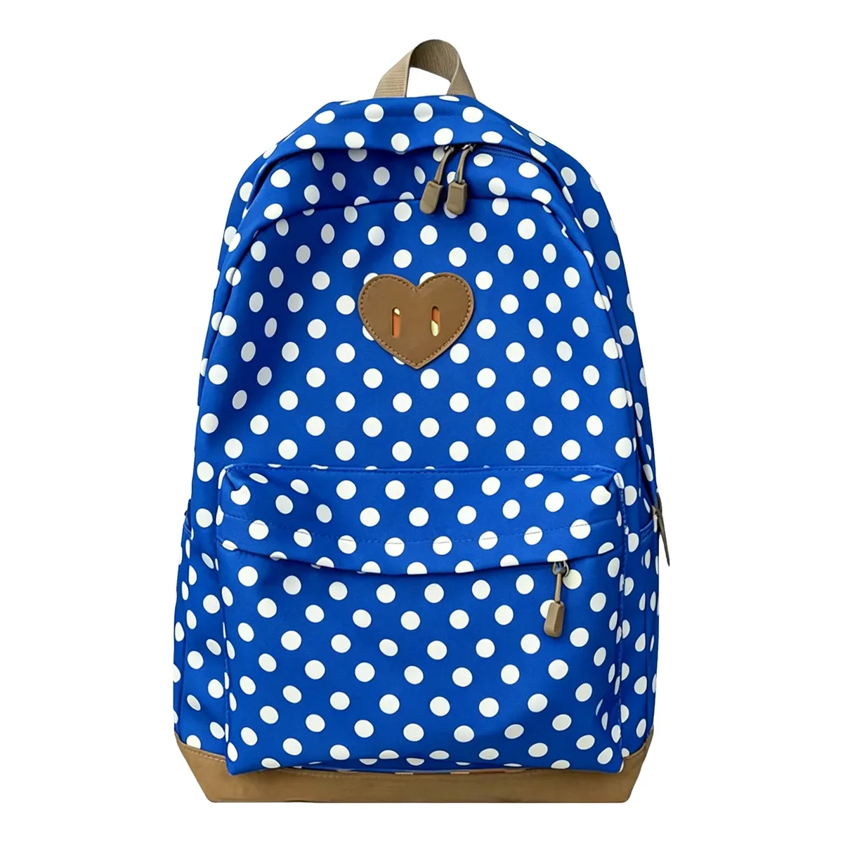 sacs d'école rétro portables pour femmes avec fermeture éclair, sac à dos esthétique à pois, sac à dos d'école rétro léger pour le travail et les voyages