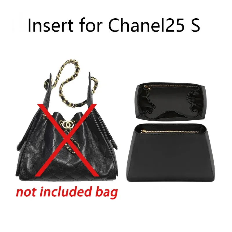 organisateur de sac en nylon pour chanel 25bag s, insert de support et de rangement pour sac à chaîne, accessoires de transformation