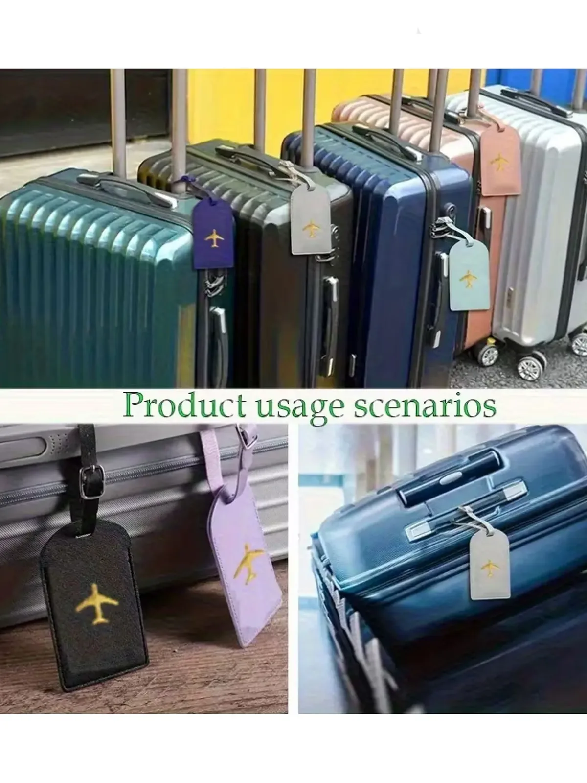 2 étiquettes de bagages élégantes - durables, imperméables, disponibles en rouge et noir - parfaites pour les voyageurs, étiquettes d'identification de bagages | étiquettes de mode | étiquettes