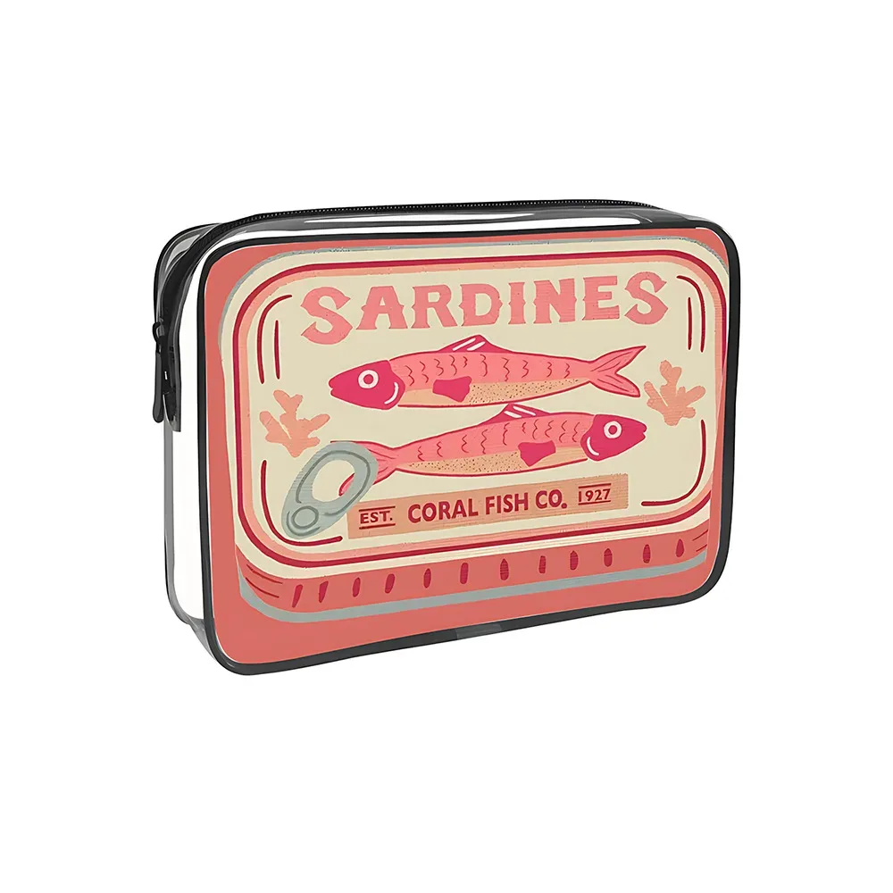 sac de stade transparent en pvc, pochette de maquillage, organisateur de rangement transparent pour les matchs de football, cadeau de saison de remise des diplômes, étui de voyage étanche, 1 pièce