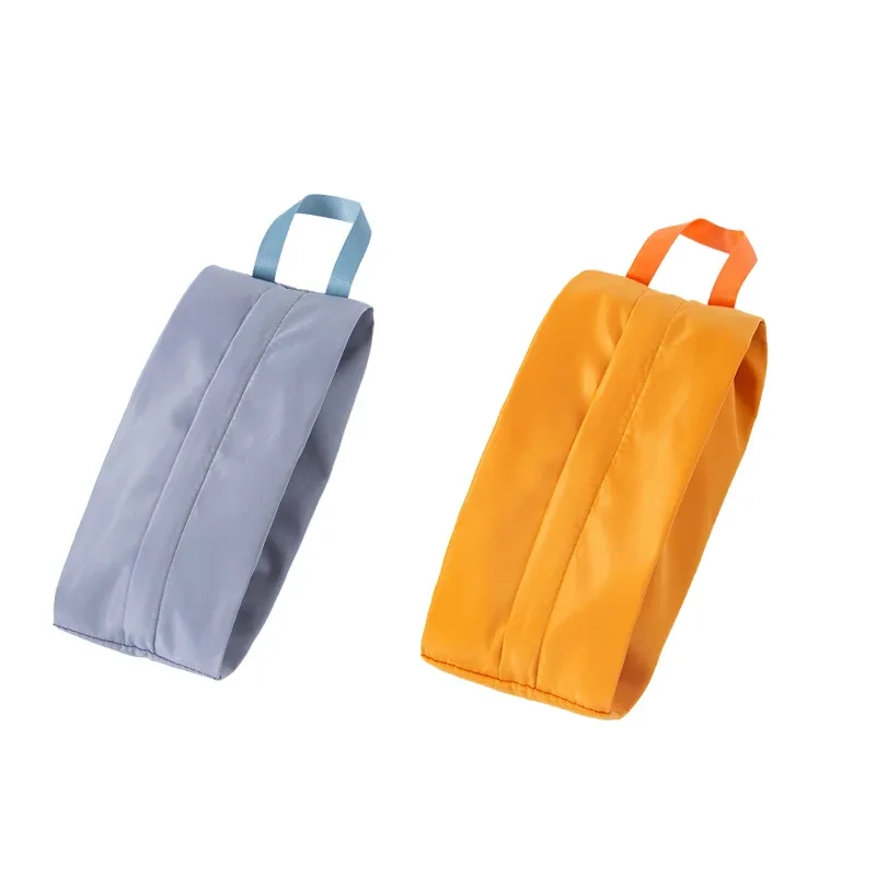 sacs de rangement de chaussures imperméables en nylon, portables, colorés, fermeture à glissière, hommes et femmes, voyage ou organisation d'articles familiaux, 2 paquets