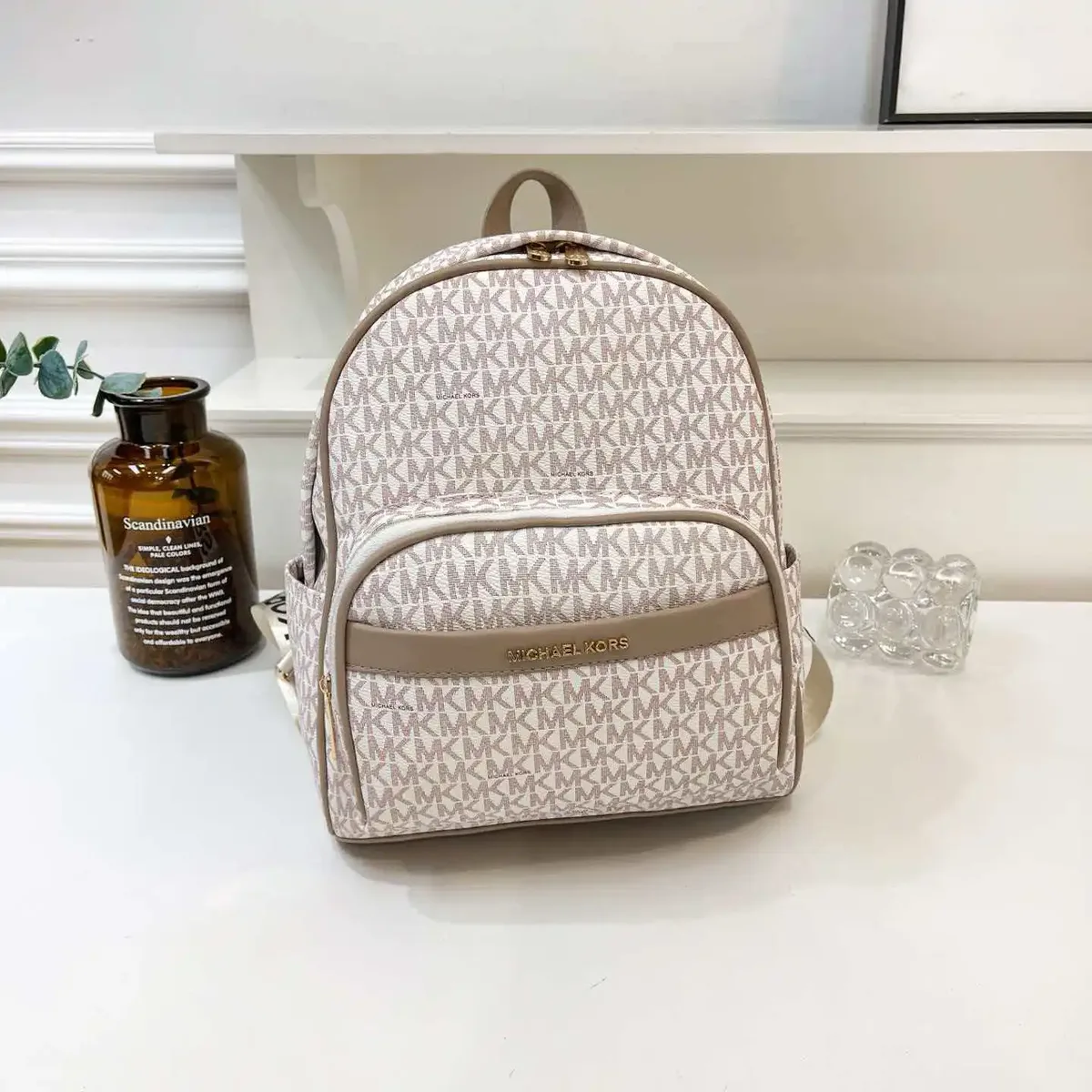 sac à dos de banlieue grande capacité polyvalent de luxe léger et tendance mk/michael kors 2026 avec imprimé