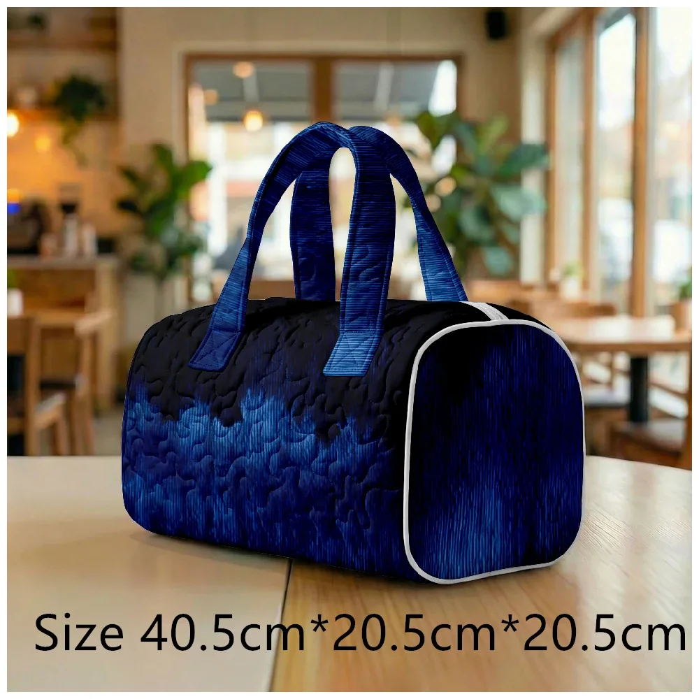 sac fourre-tout matelassé tendance pour femme, imprimé tie-dye aquarelle, sac à bandoulière bohème chic pour la plage, les voyages, la gym, le camping, bagage à main