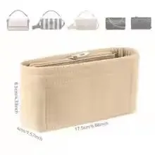 organisateur de sac en feutre homefish, organiseurs de maquillage, doublure idéale pour les sacs à main de marque pour femmes et les trousses de cosmétiques
