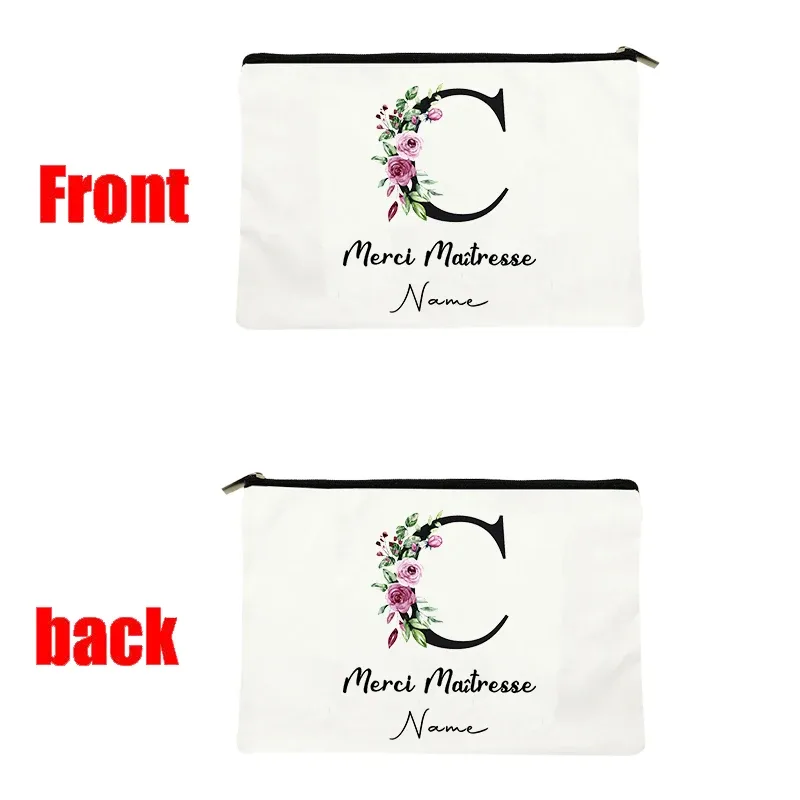 sac de maquillage personnalisé pour femmes, tendance blanche, vente chaude, pour mariage en plein air, fête d'enterrement de vie de célibataire, voyage, pochette de rangement pour rouge à lèvres