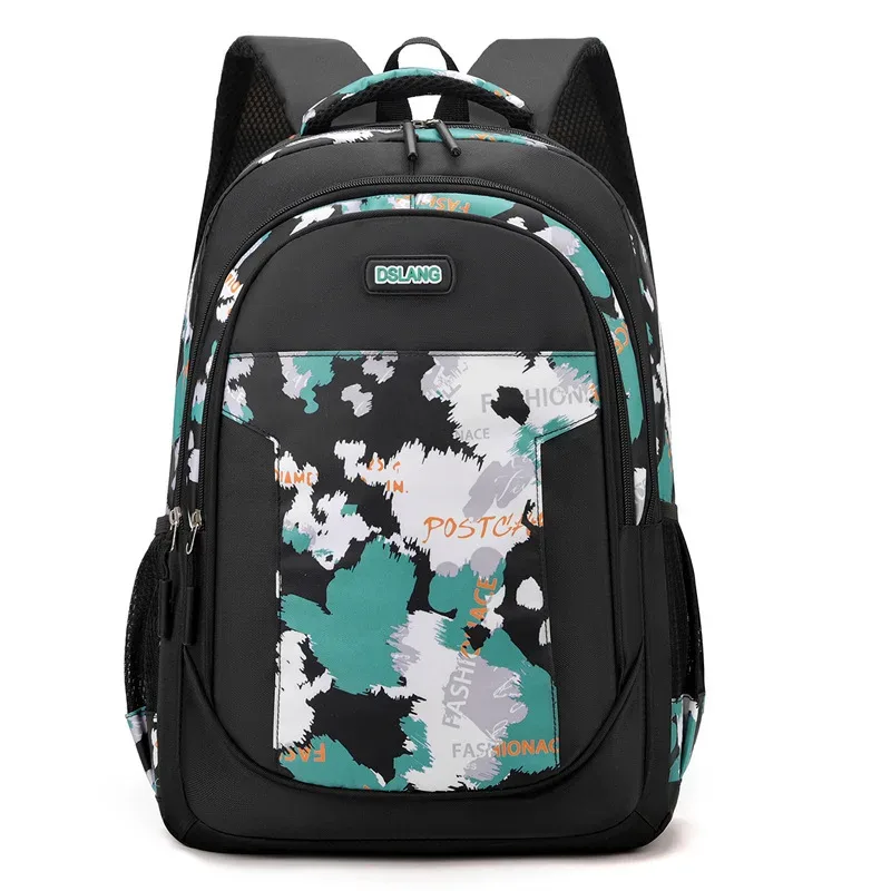 sac à dos pour étudiant, imprimé floral créatif, peut contenir un ordinateur portable, style coréen, grande capacité, simple et polyvalent pour hommes