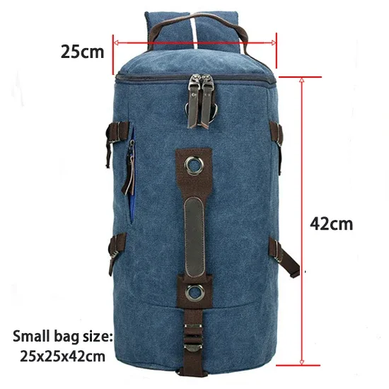 2025 haute qualité hommes sac toile sac à dos grande capacité homme sac de voyage alpinisme sac à dos de haute qualité 2 tailles sac à dos