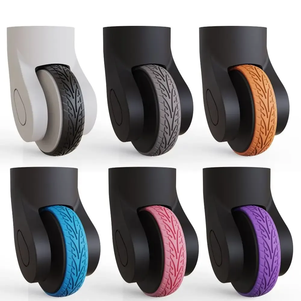 4 pièces de protection d'axe pour roulettes de valise, réduisant l'usure des roues, pour bagages de voyage, av