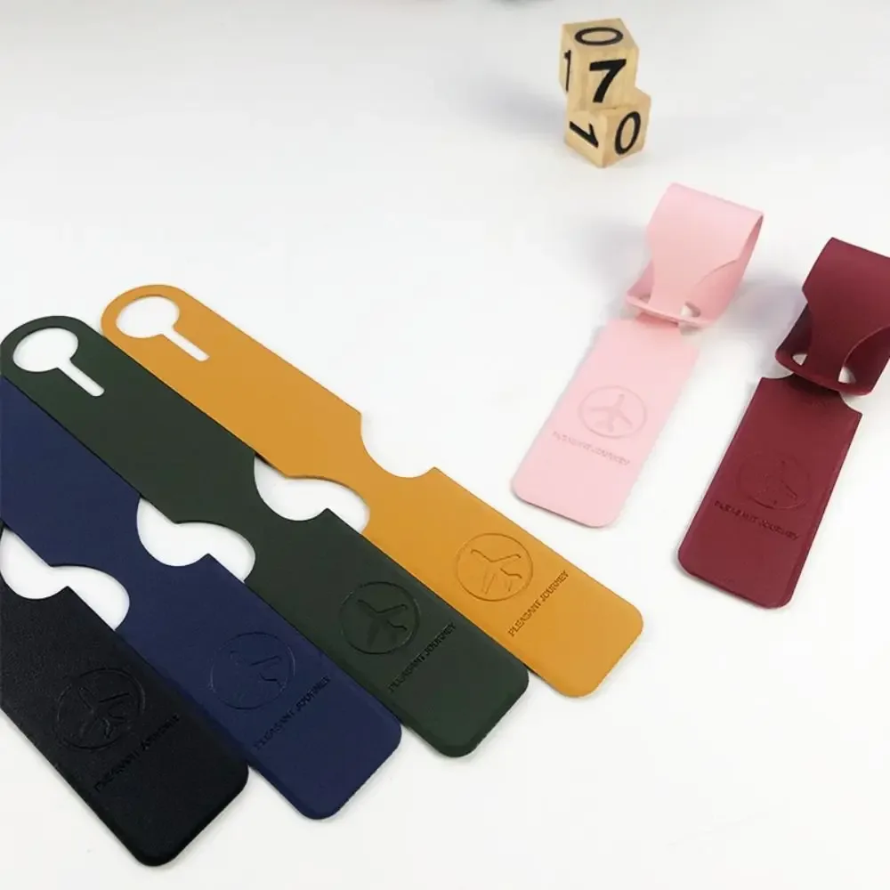 étiquette de valise pour enregistrement, étiquettes de bagages en cuir pu, accessoires de voyage, étiquette de