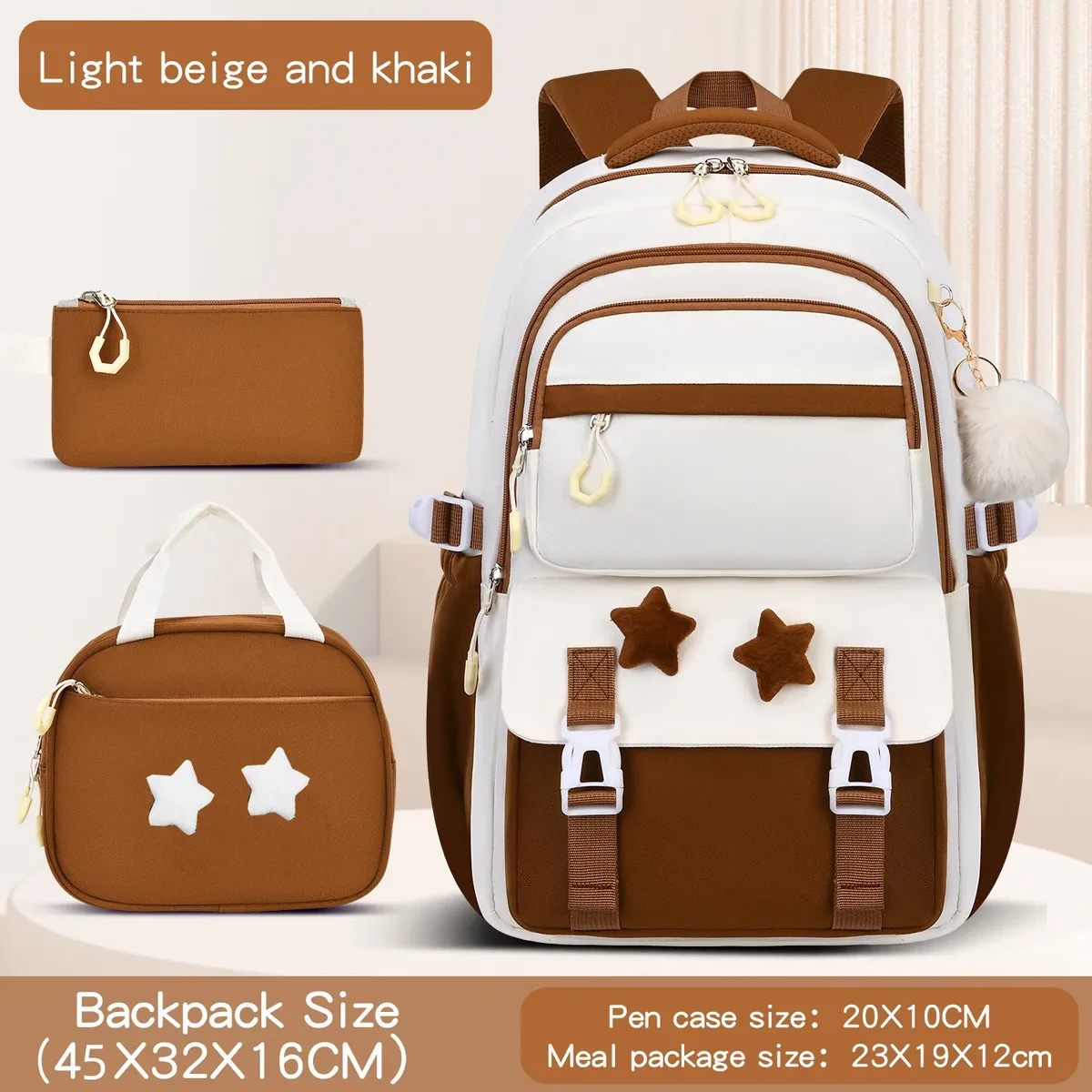 ensemble de sacs d'école pour enfants, grand sac à dos kawaii pour filles, sac à dos d'école primaire, sac à livres pour enfants, sac à dos de voyage étanche pour ordinateur portable