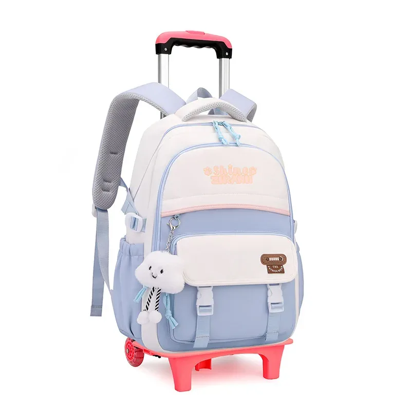 sacs à dos d'école pour enfants sacs d'école pour filles sac à roulettes avec roues sac d'école étanche sac à dos à roulettes pour étudiant