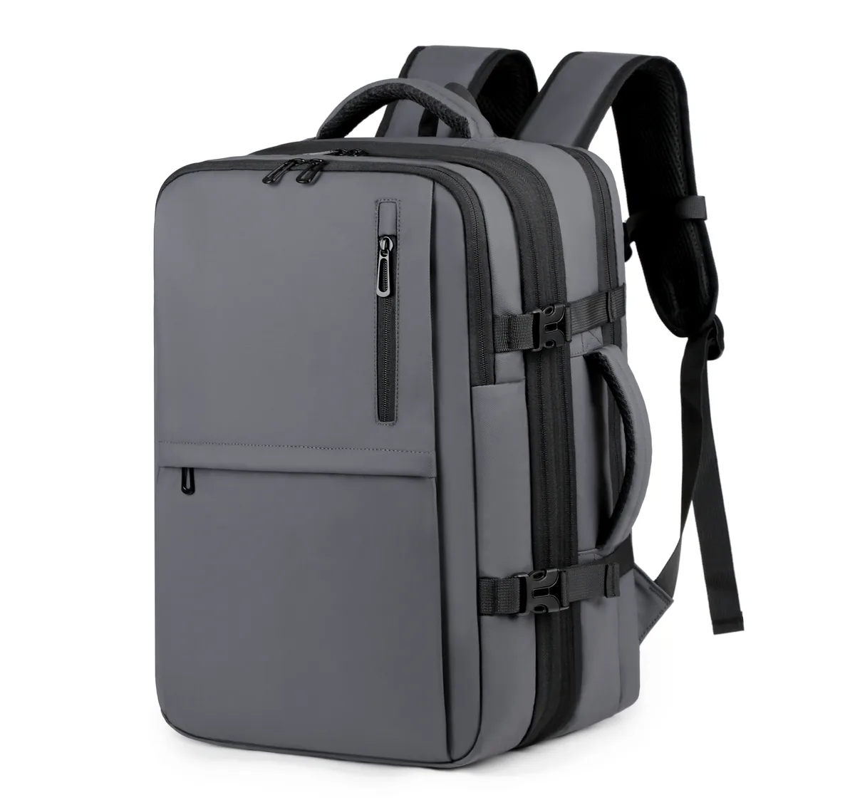 nouveau sac à dos pour homme, sac à dos à compression sous vide, sac d'ordinateur multifonctionnel, sac de voyage extensible de grande capacité
