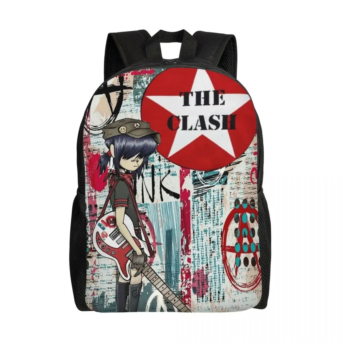 sac à dos de groupe musical gorillaz, sac à livres pour étudiants garçons et filles, sac d'école, sacs à bandoulière pour ordinateur