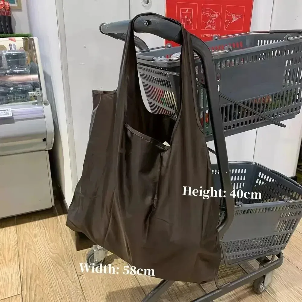sacs de courses réutilisables extra larges, lavables, en nylon résistant, pliables, imperméables, écologiques, sacs de voyage, pochette de rangement