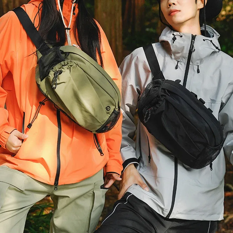 nouveau sac à dos unisexe été voyage en plein air sac de taille multifonctionnel léger sport cyclisme sac de poitrine pour hommes et femmes