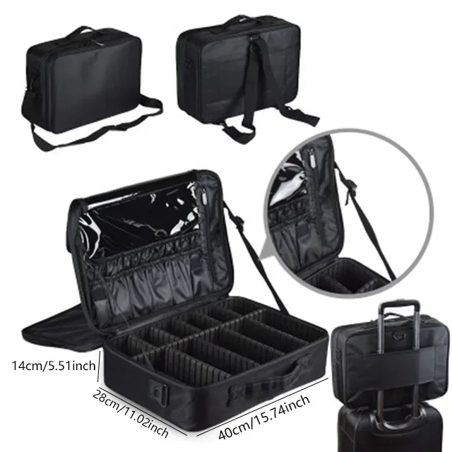 trousse à cosmétiques de grande capacité, boîte à outils de maquillage et de manucure étanche, trousse de maquillage pour voyage, nouvelle trousse à outils de tatouage professionnelle