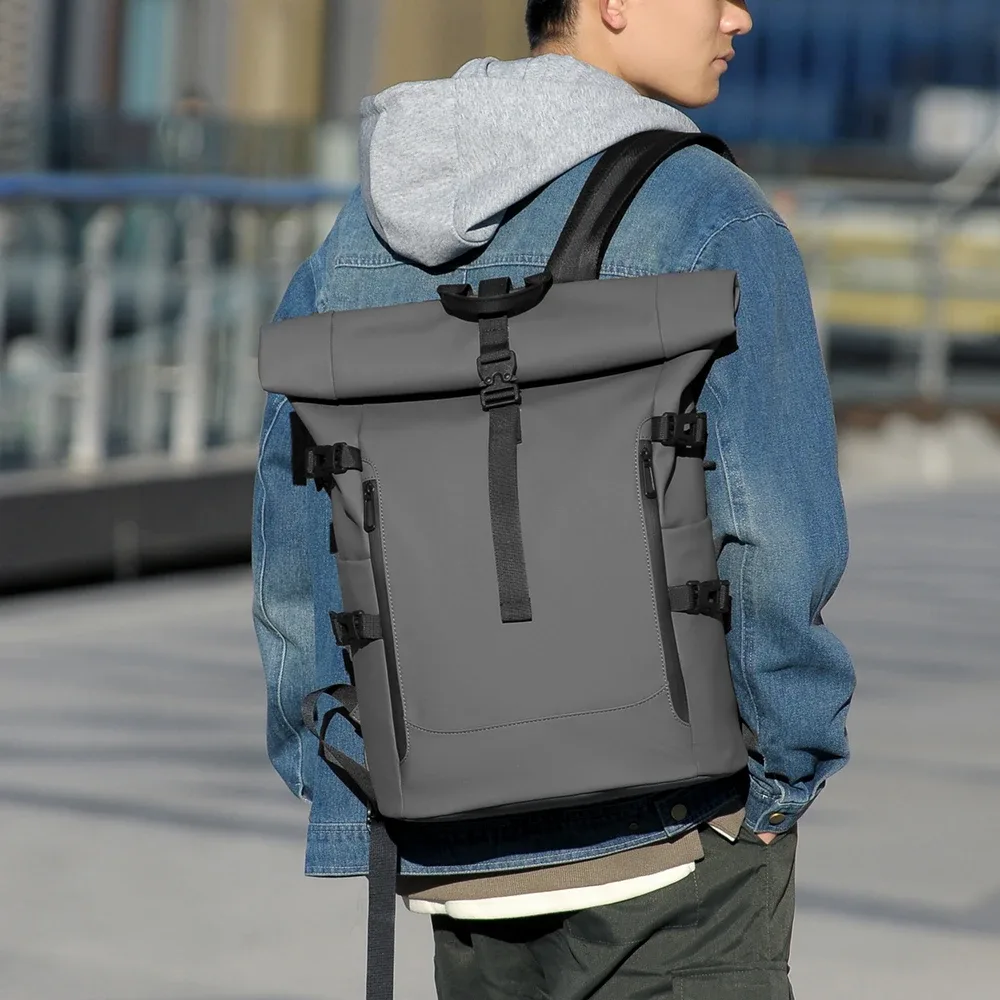 sac à dos d'extérieur imperméable à roulettes, sac à dos décontracté durable à la mode pour randonnée voyage usage quotidien