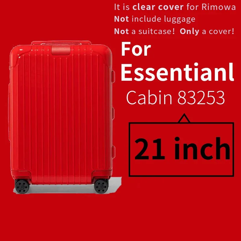 housse de protection transparente pour bagages, applicable pour rimowa essential, 21 26 30 pouces, housse de valise rimowa salsa