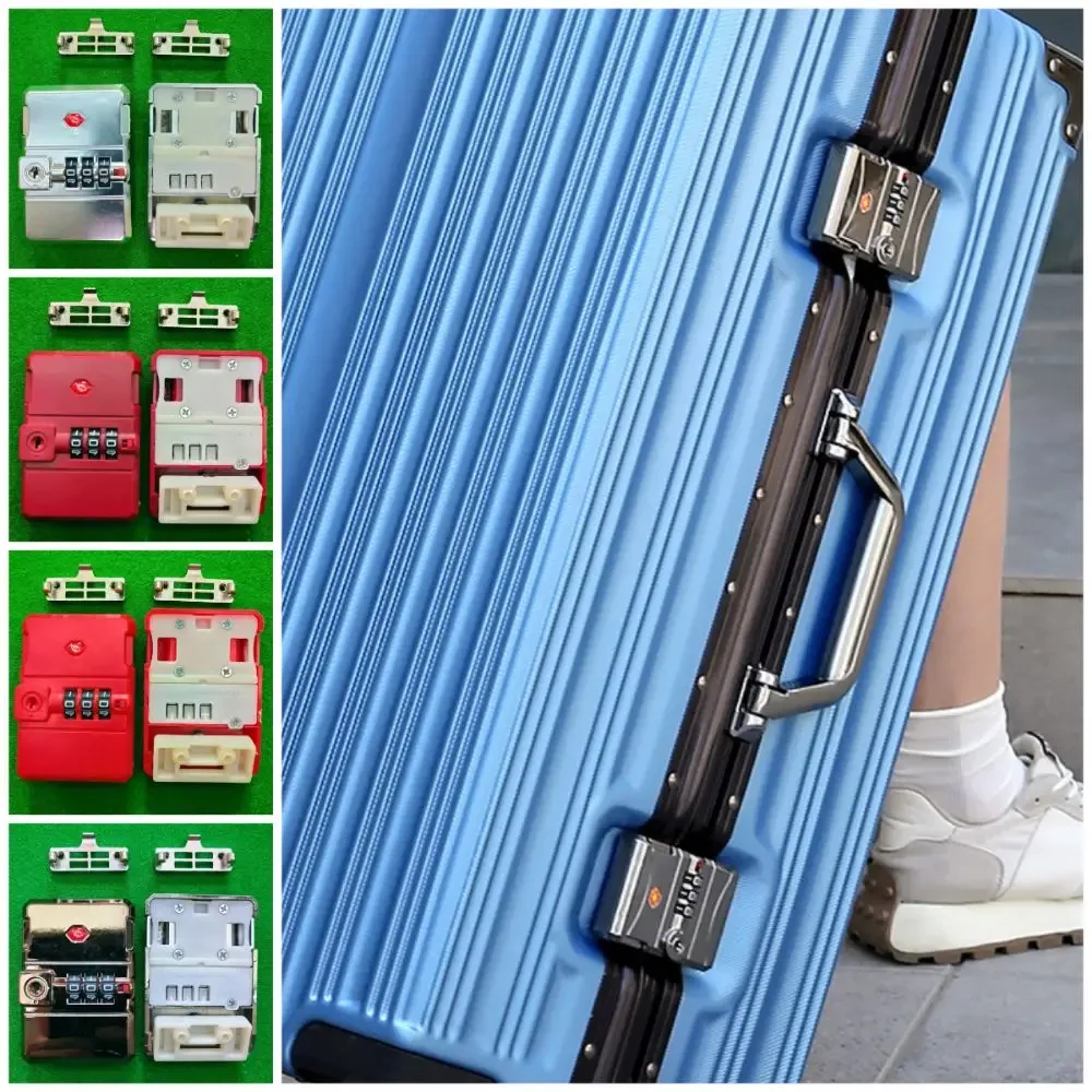 serrure à code durable multicolore pour bagages, accessoires de remplacement, boucle de verrouillage de valise, loquet de sécurité, serrure à clé pour sac de voyage
