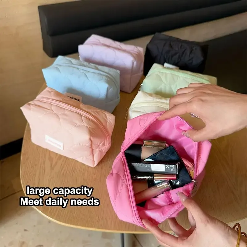 sac de maquillage pour femmes, organisateur de cosmétiques, sac à fermeture éclair de grande capacité, pochette de voyage, sac à cosmétiques, sacs de maquillage féminins