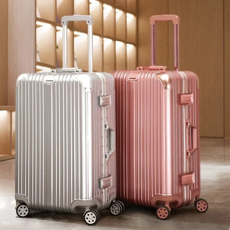 valise à cadre en aluminium 29 pouces tsa boîtier de chariot à serrure douanière roue universelle 20 "26" boîte d'embarquement à bagages valise de voyage