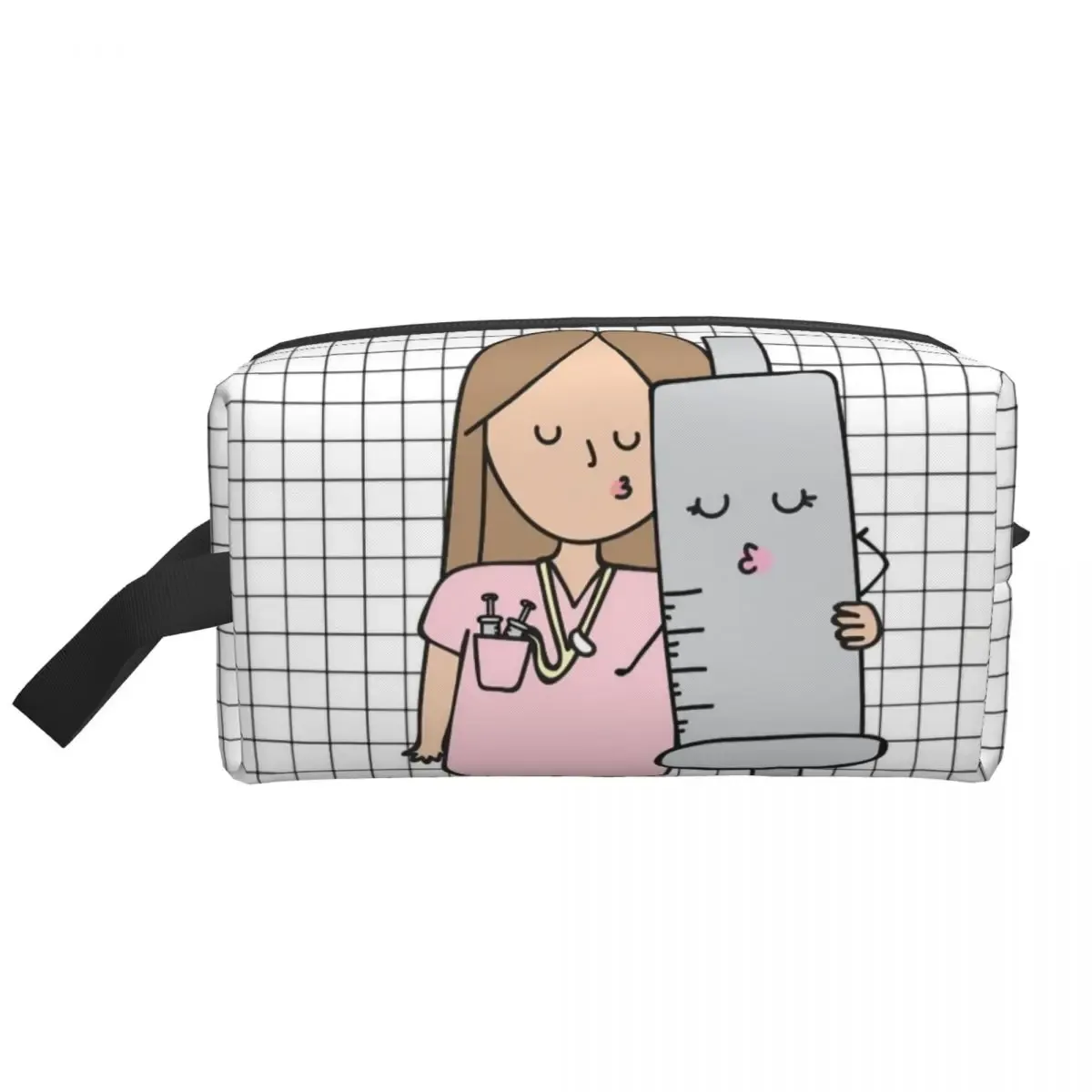 grands sacs à cosmétiques pour médecin et infirmière, trousse de maquillage, accessoires pour femmes, pochette de maquillage pour bourse résistante à l'eau