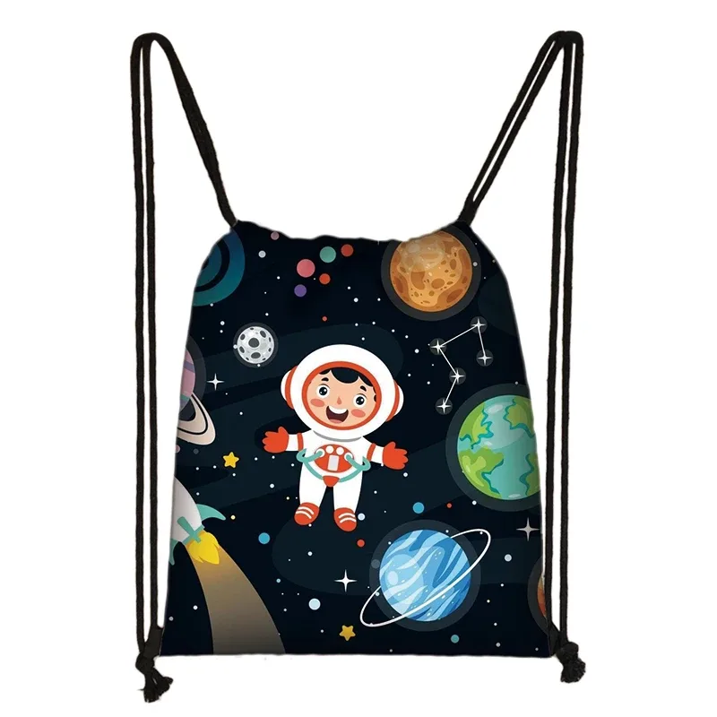 spacvier-sac à dos imprimé pilote pour femme, astronome ovni, proximité wstring, sac de rangement pour chaussures de voyage, support de livre pour adolescent, cadeau