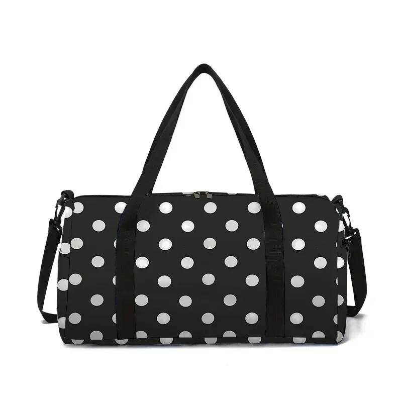 sac de voyage grande capacité blanc et noir pour garçons et filles, meilleurs cadeaux, sacs de voyage plats 2d à motif de dessin animé pour enfants