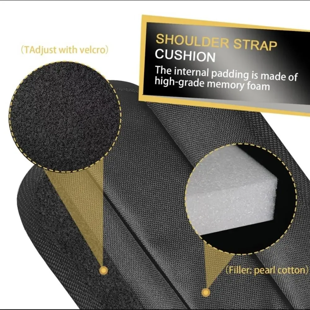 coussin de bandoulière durable antidérapant universel respirant pour sacoche d'ordinateur de voyage
