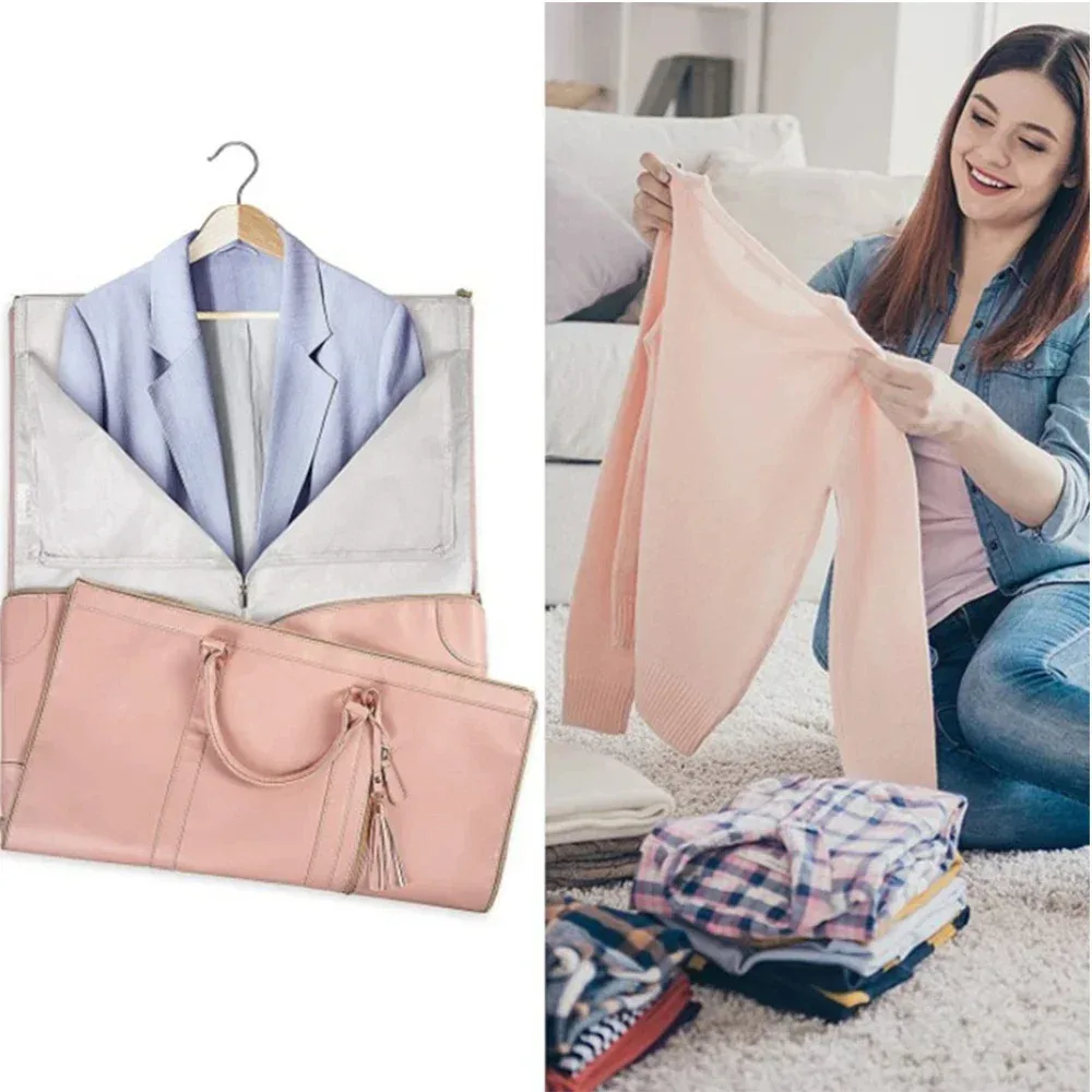 buylor lot de 2 sacs pliables pour costumes, grande capacité, sac de voyage, sac de sport imperméable pour femme, sac de fitness extérieur avec pochette à chaussures
