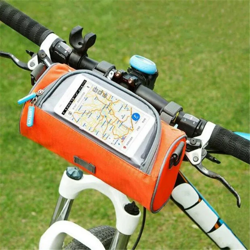 sacs de vélo de montagne personnalisés, sacoches de vélo à écran tactile, étui de téléphone de cyclisme, tube avant de vélo de route, sac d'intervalles de guidon