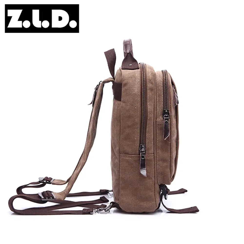 sac à dos carré pour hommes, sac à double épaule, paquet en toile, de haute qualité, pratique, résistant à l'usure, étanche, petite taille
